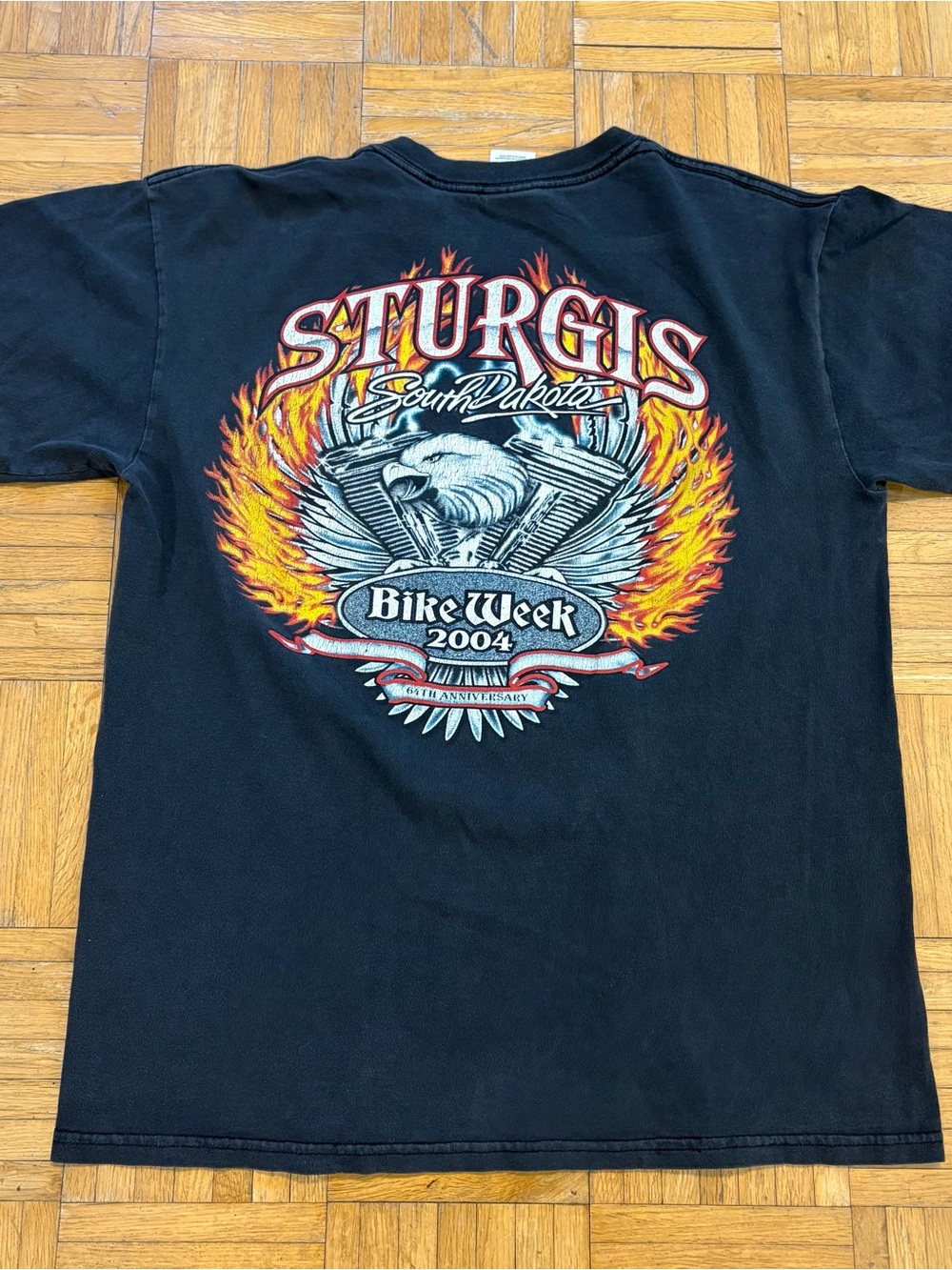Vintage 2004 Sturgis South Dakota Bike Week Graphic Shirt
